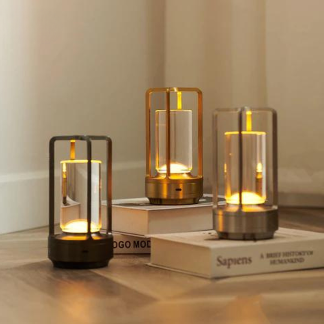 Wireless Cylinder LED Lamp with Touch Control