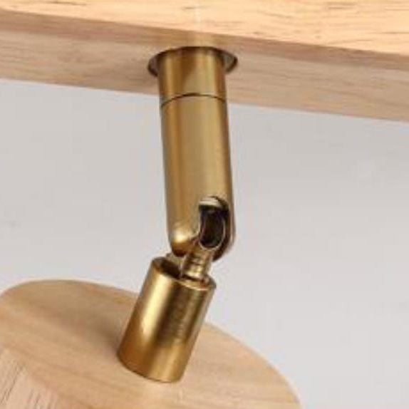 Wood Beam Track Ceiling Light Multi Head