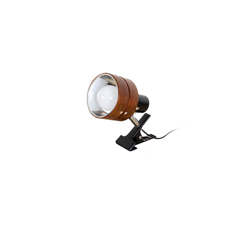 Wood Clip-On Spotlight with Adjustable Head