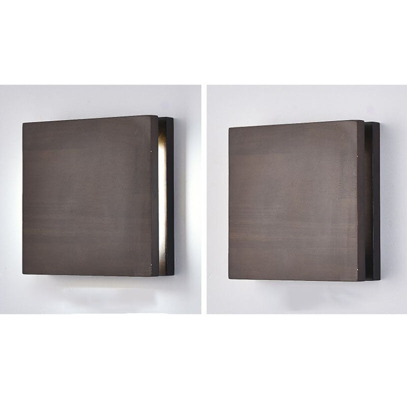 Wood Panel LED Wall Light with Side Glow