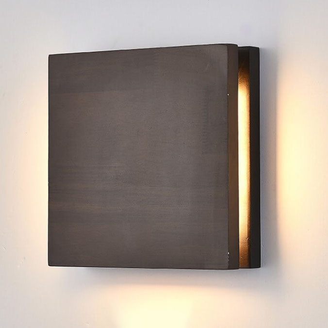 Wood Panel LED Wall Light with Side Glow