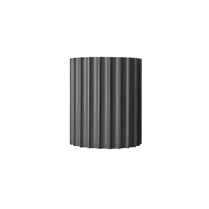Nordic Resin Wall Sconce with Ribbed Shade