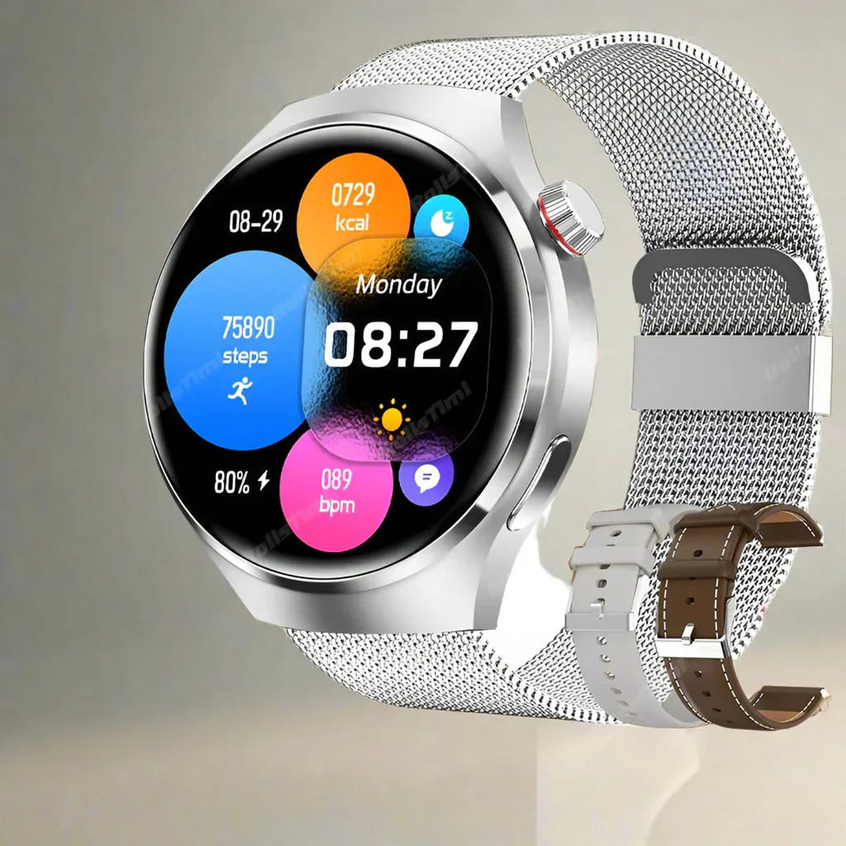 Ares Pro 2024 Smartwatch With NFC GPS Health Monitor And Bluetooth Calling - Image 4