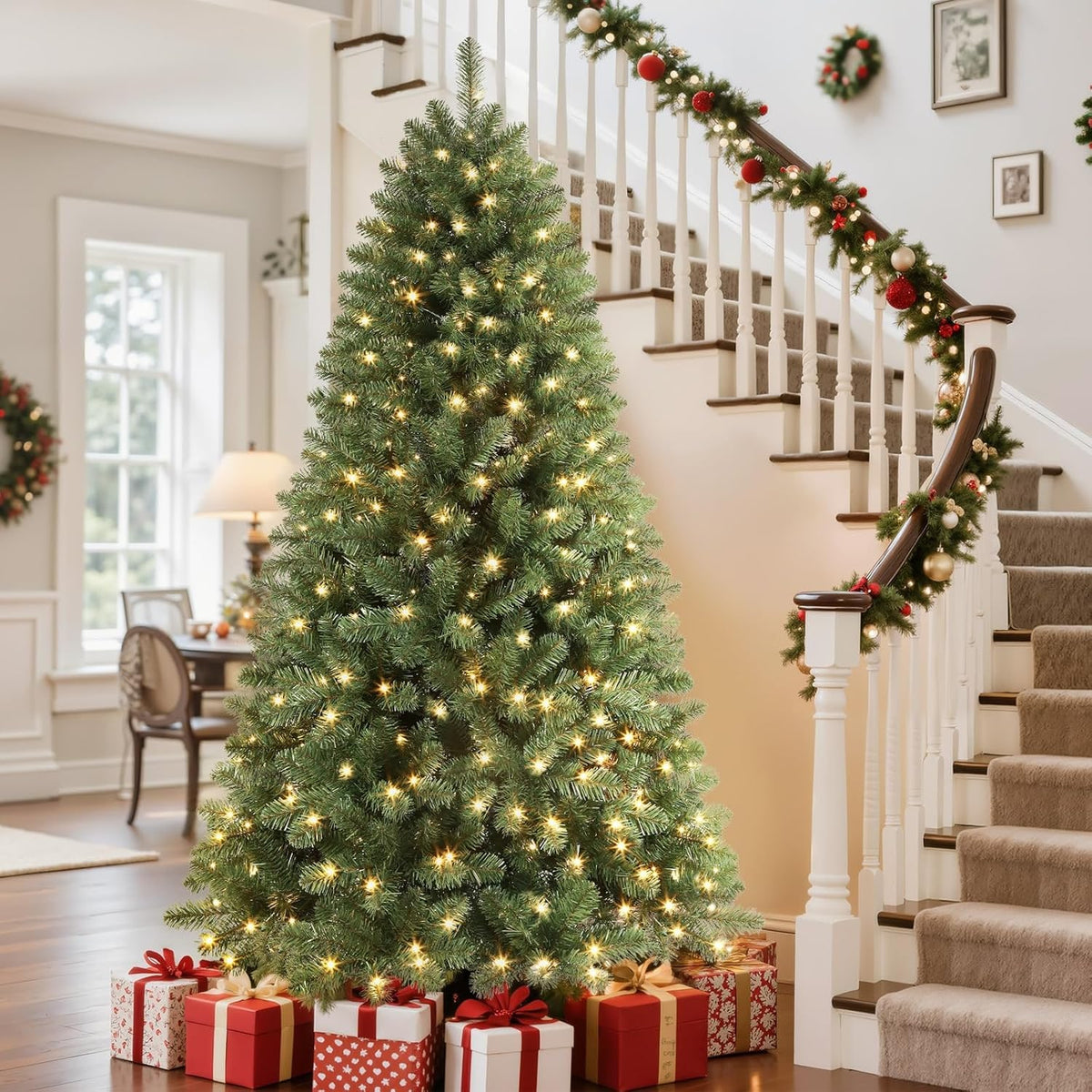 Artificial Christmas Tree With 250 Warm White Lights And 900 Branch Tips - Image 6