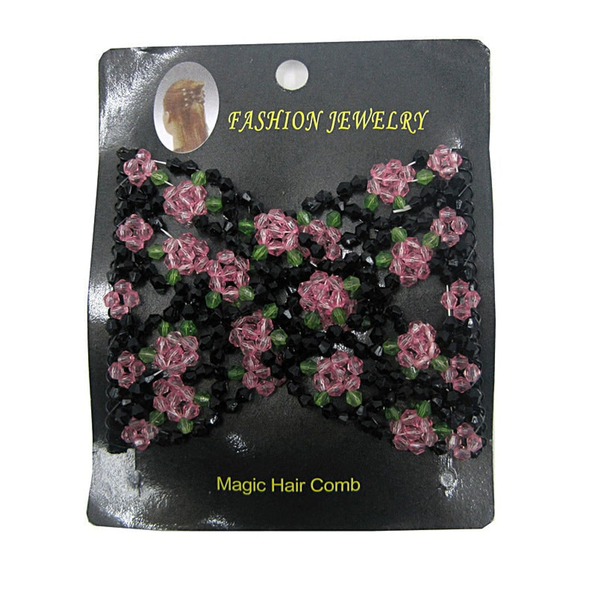 Beaded Hair Comb For Strong Hold Stretchable Design And Workout-Ready Styling - Image 9