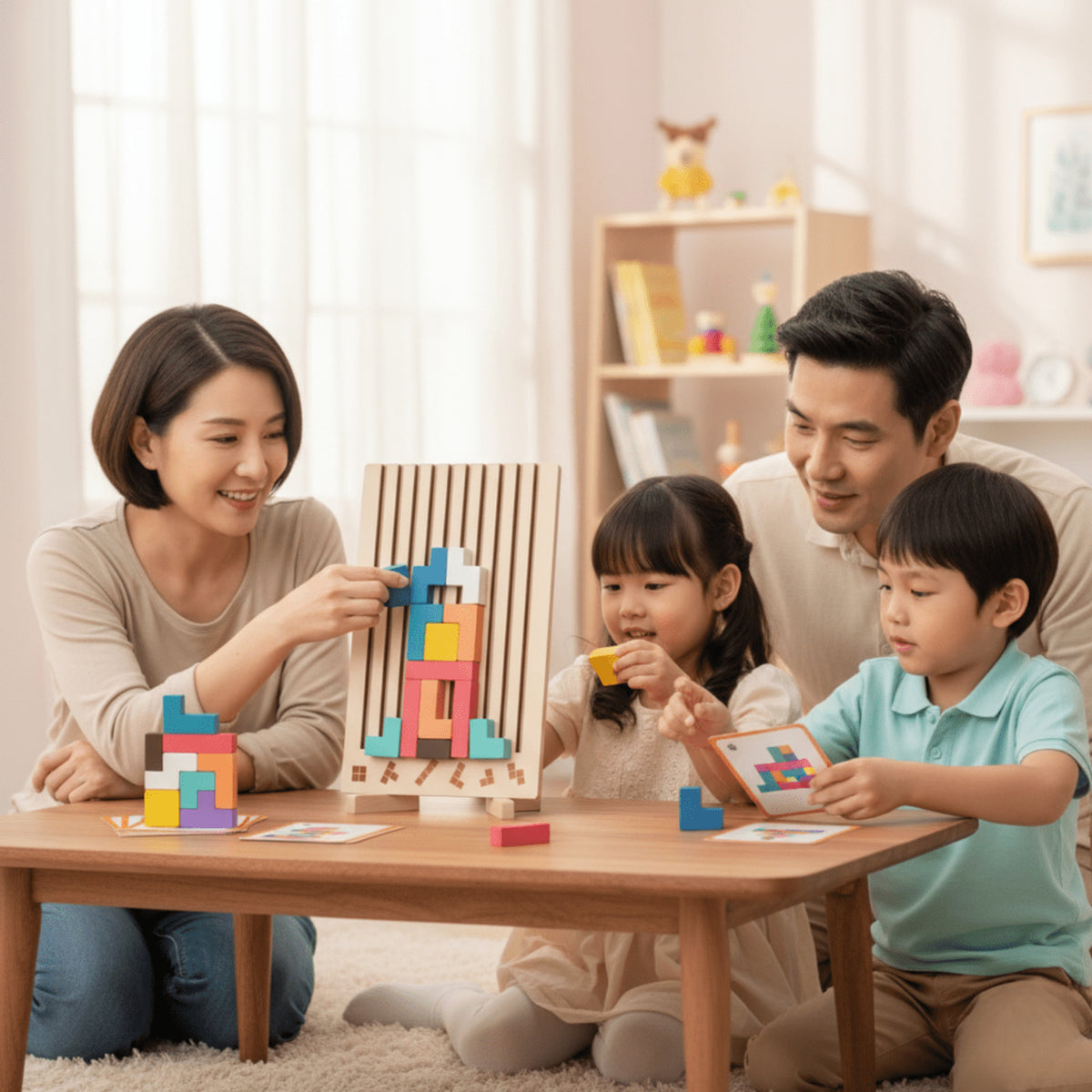 Briqlearn Wooden Block Puzzle For Creative Stacking And Logical Thinking - Image 2