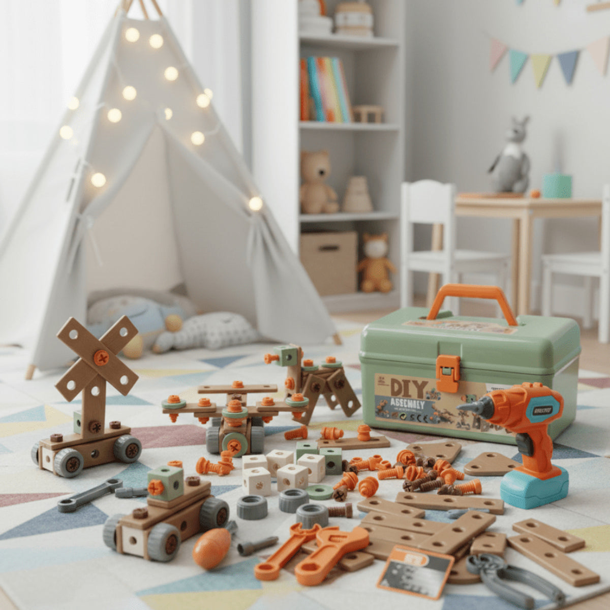 Buildmaster Creative Tool Set For Kids Ages 3 - Image 1