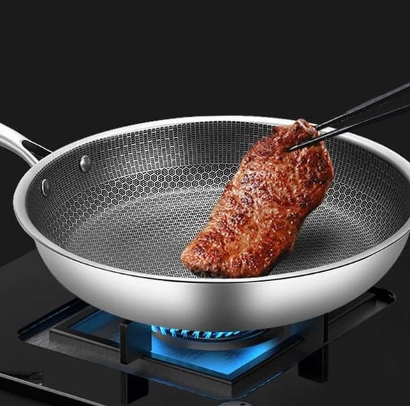 Chefcraft Stainless Steel Non Stick Frying Pan For Effortless Cooking With Cool-Touch Grip - Image 8