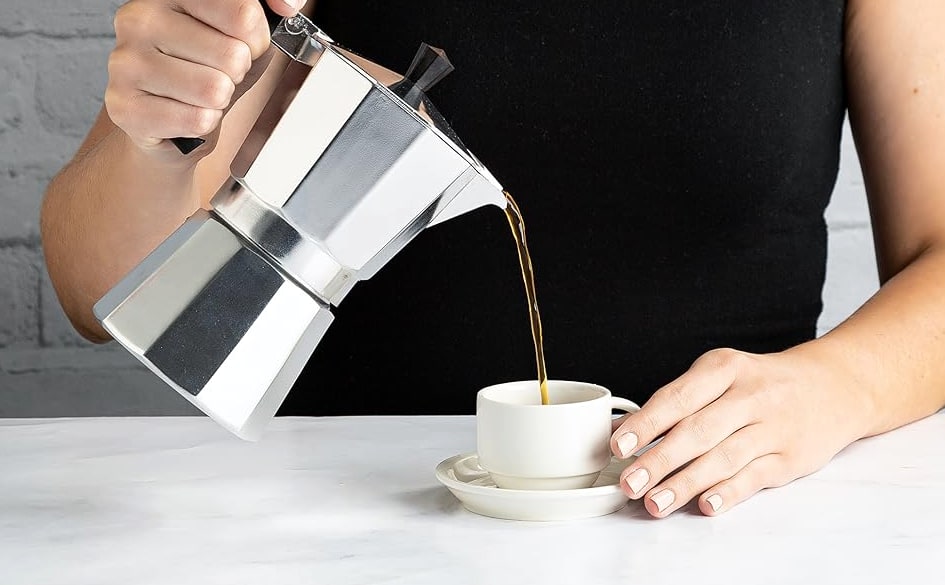 Classic Stovetop Espresso Maker Moka Pot For Italian And Cuban Café Brewing - Image 6