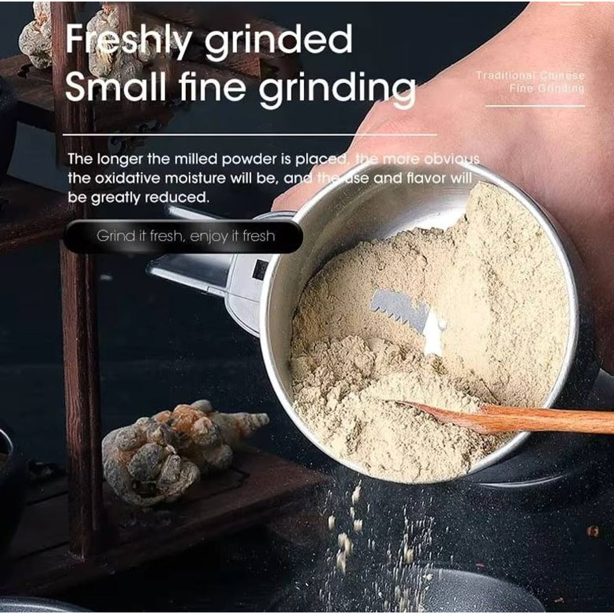 Coffee Beans Grinder With 400W Motor Six Precision Blades And Compact Design - Image 9