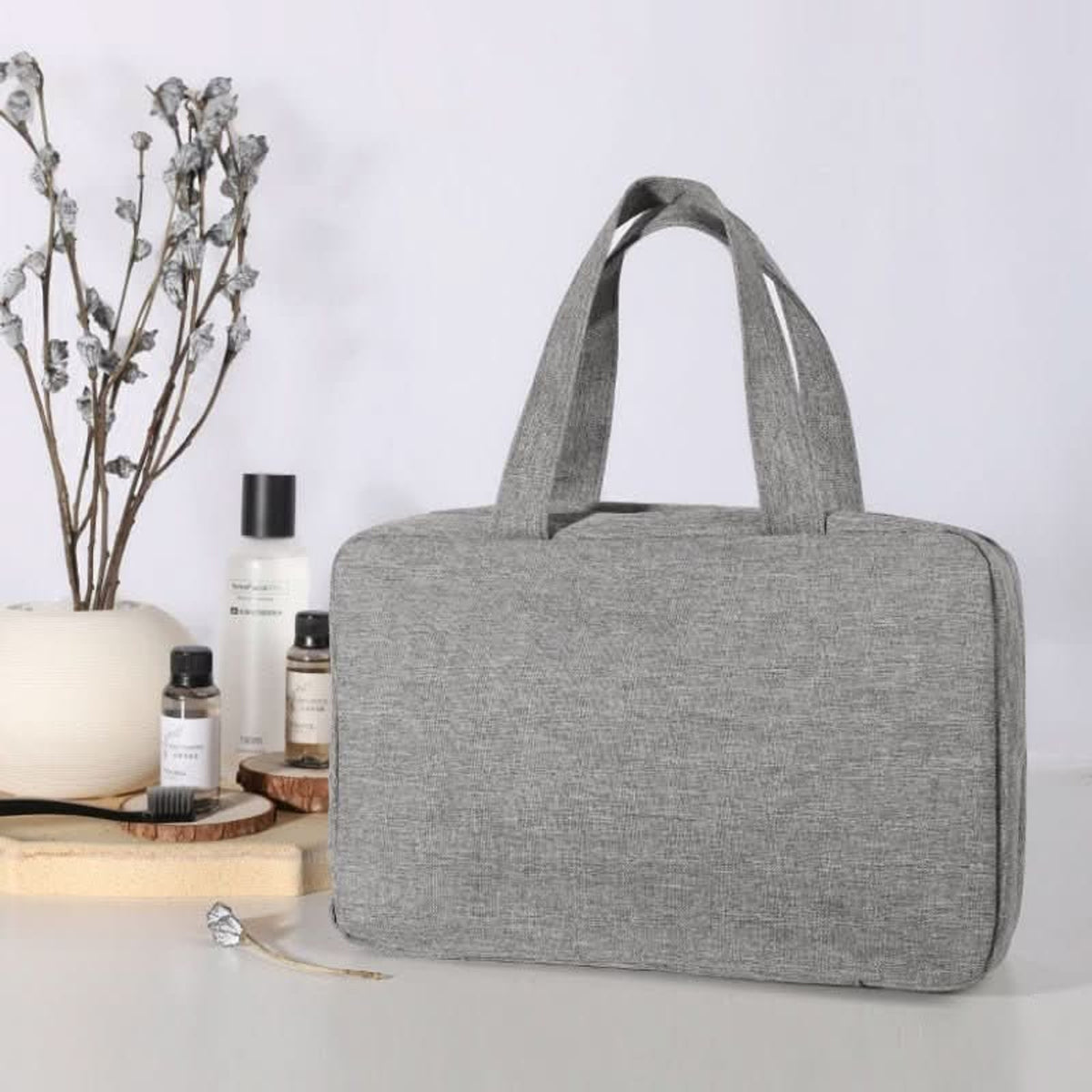 Compact Cosmetic Organizer With 4 Compartments For Travel And Everyday Storage - Image 2