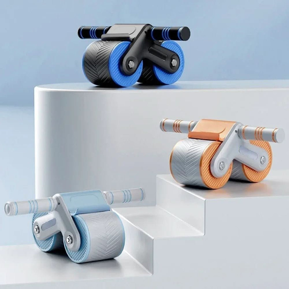 Coremaster Ab Roller With Recoil Function Non-Slip Core Trainer Wheel For Home Or Gym - Image 1