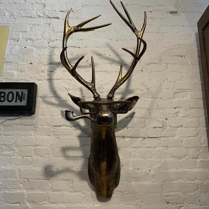 Decorative Deer Animal Head Sculpture - Image 1