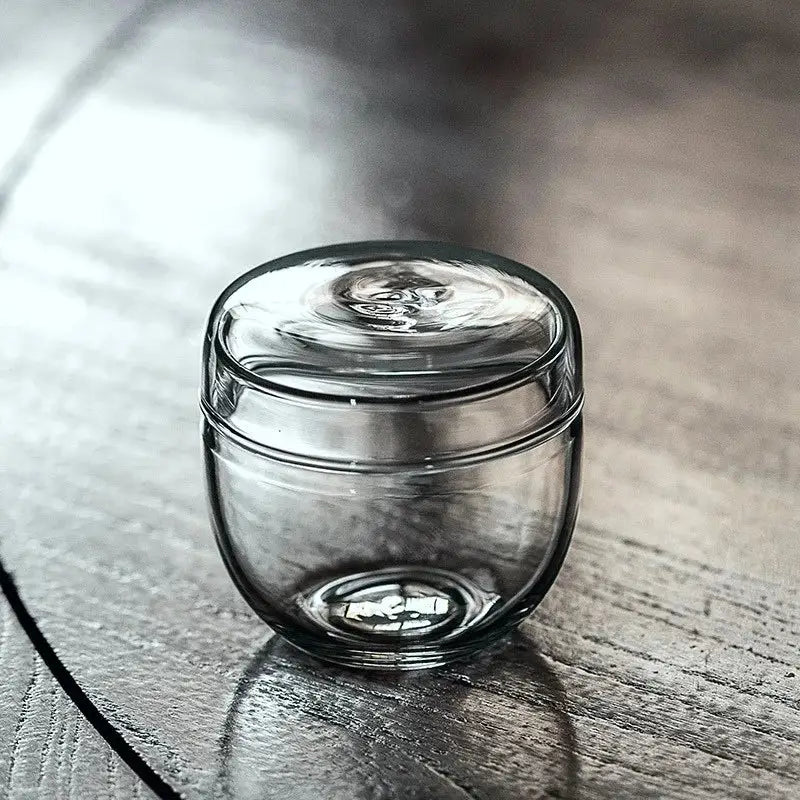 Clear Glass Moss Terrarium with Fitted Lid