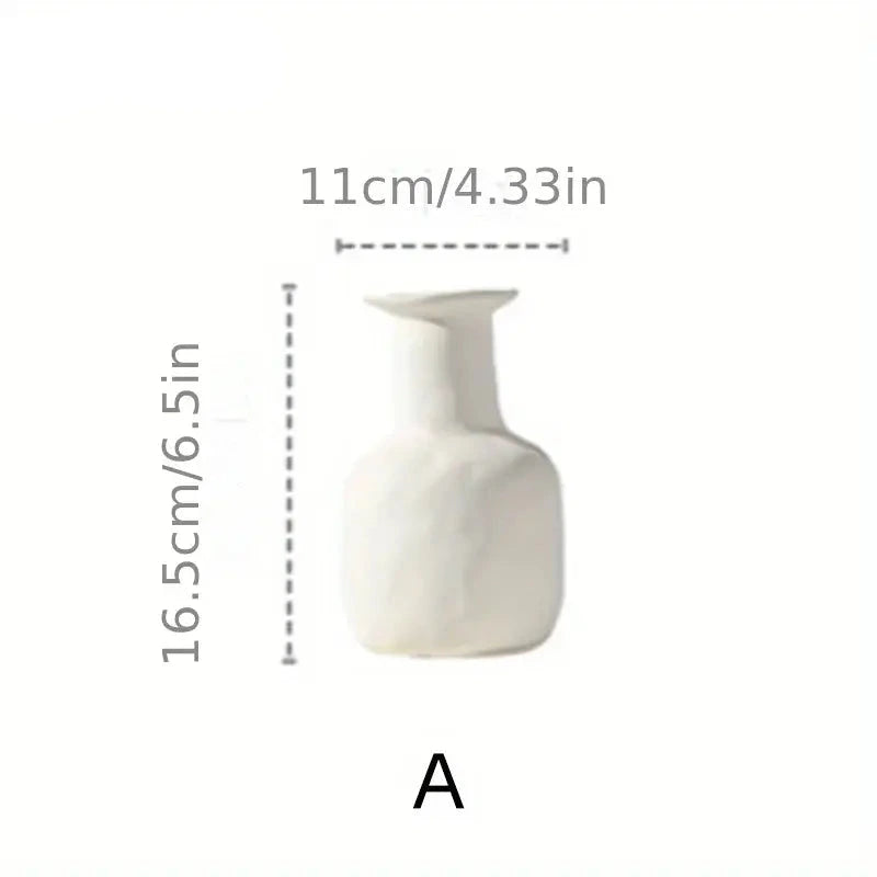 Minimalist Ceramic Vase with Sculptural Form