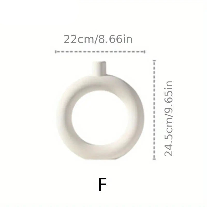 Minimalist Ceramic Vase with Sculptural Form