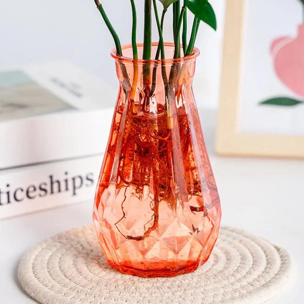 Modern Decorative Vase with Colorful Glass Style
