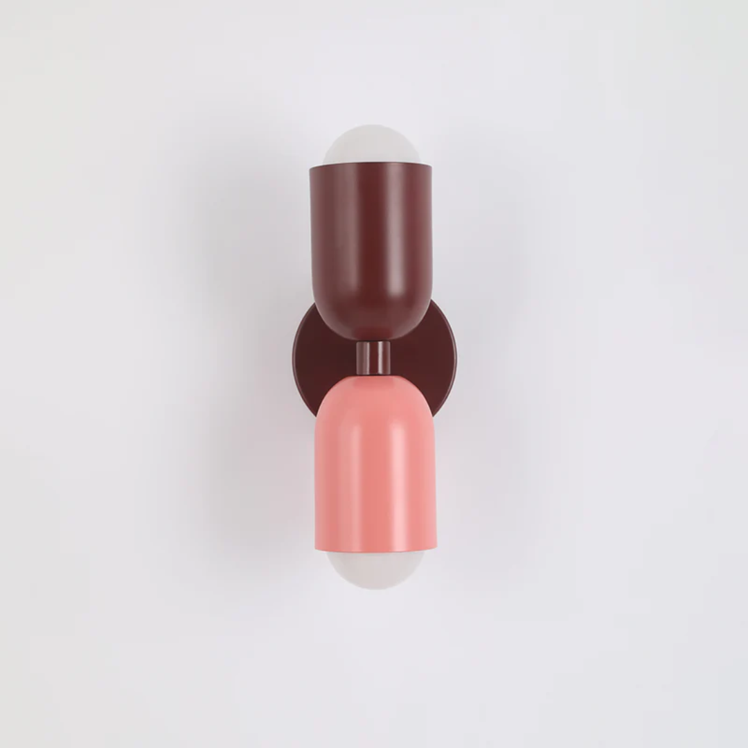 Modern Cylinder Wall Sconce with Dual Globes