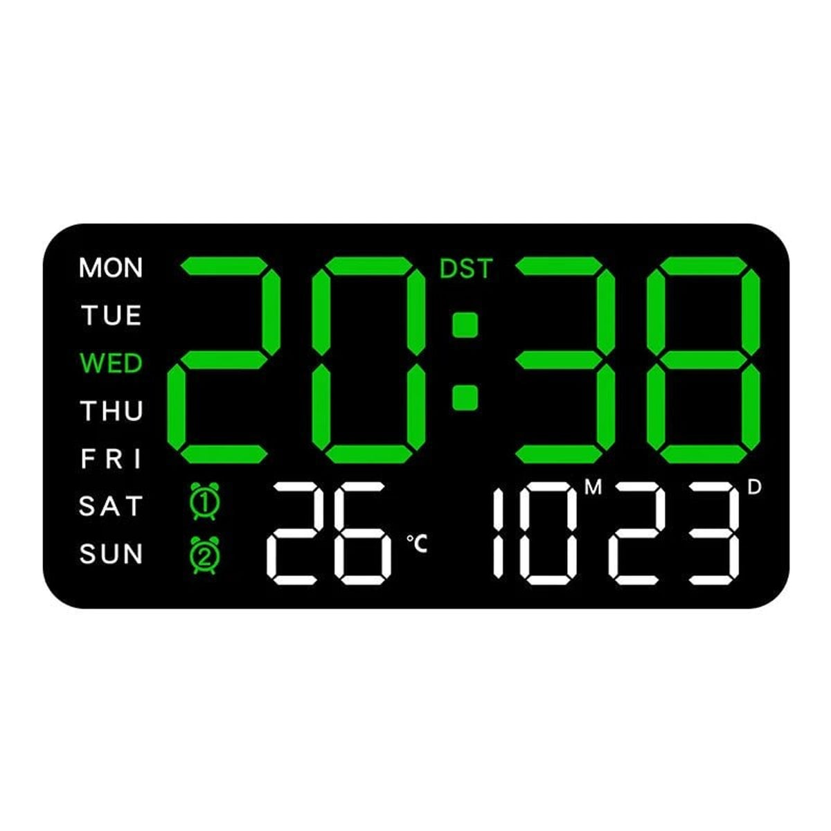 Digital Wall Clock With Temperature Display And Remote Control - Image 3