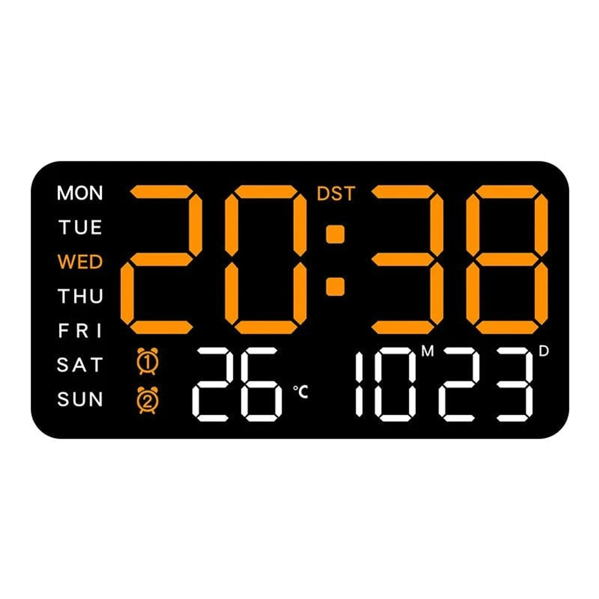 Digital Wall Clock With Temperature Display And Remote Control - Image 8