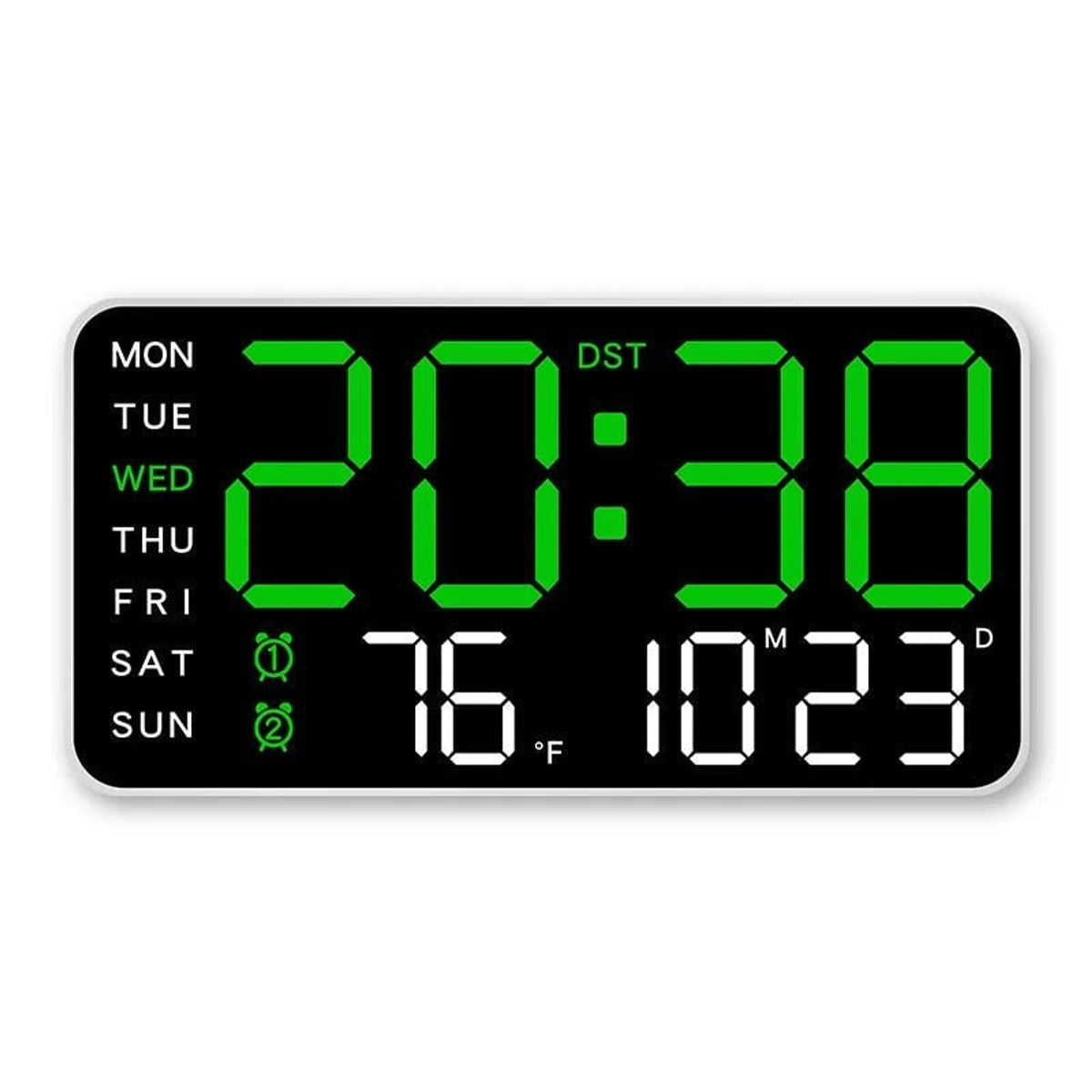 Digital Wall Clock With Temperature Display And Remote Control - Image 4