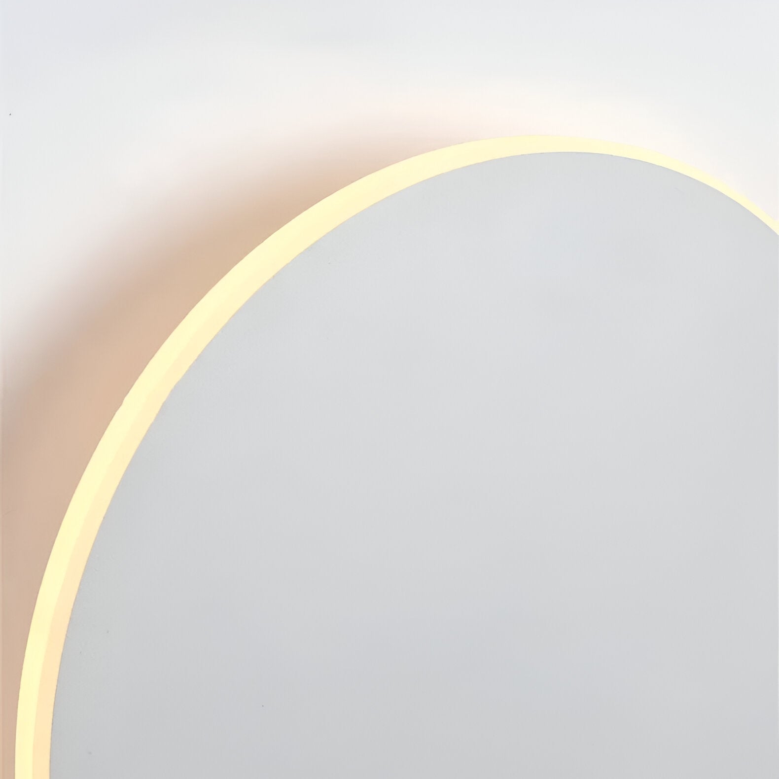 Modern Round LED Wall Sconce with Halo Glow