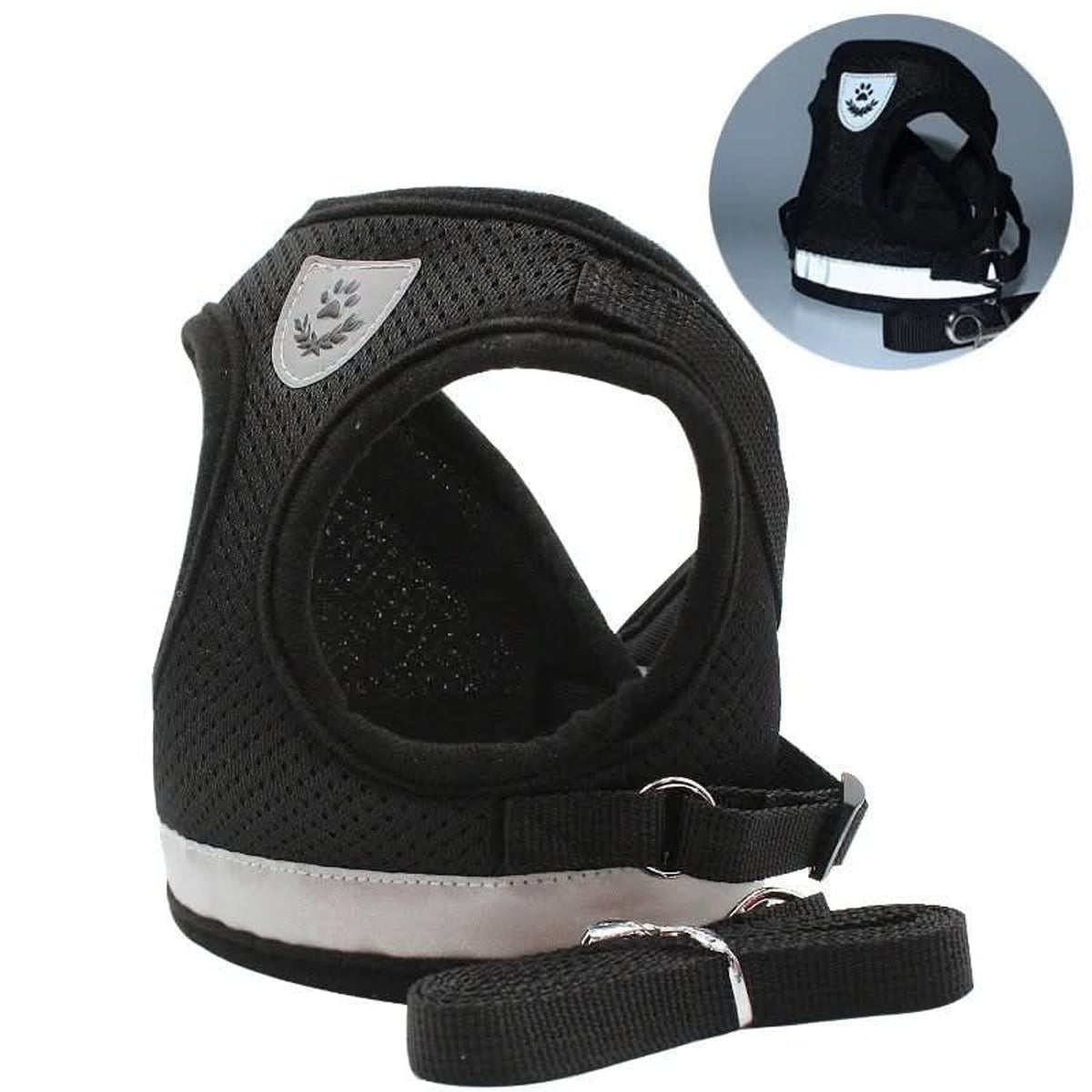 Escape-Proof Cat Harness With Reflective Details And Leash - Image 3