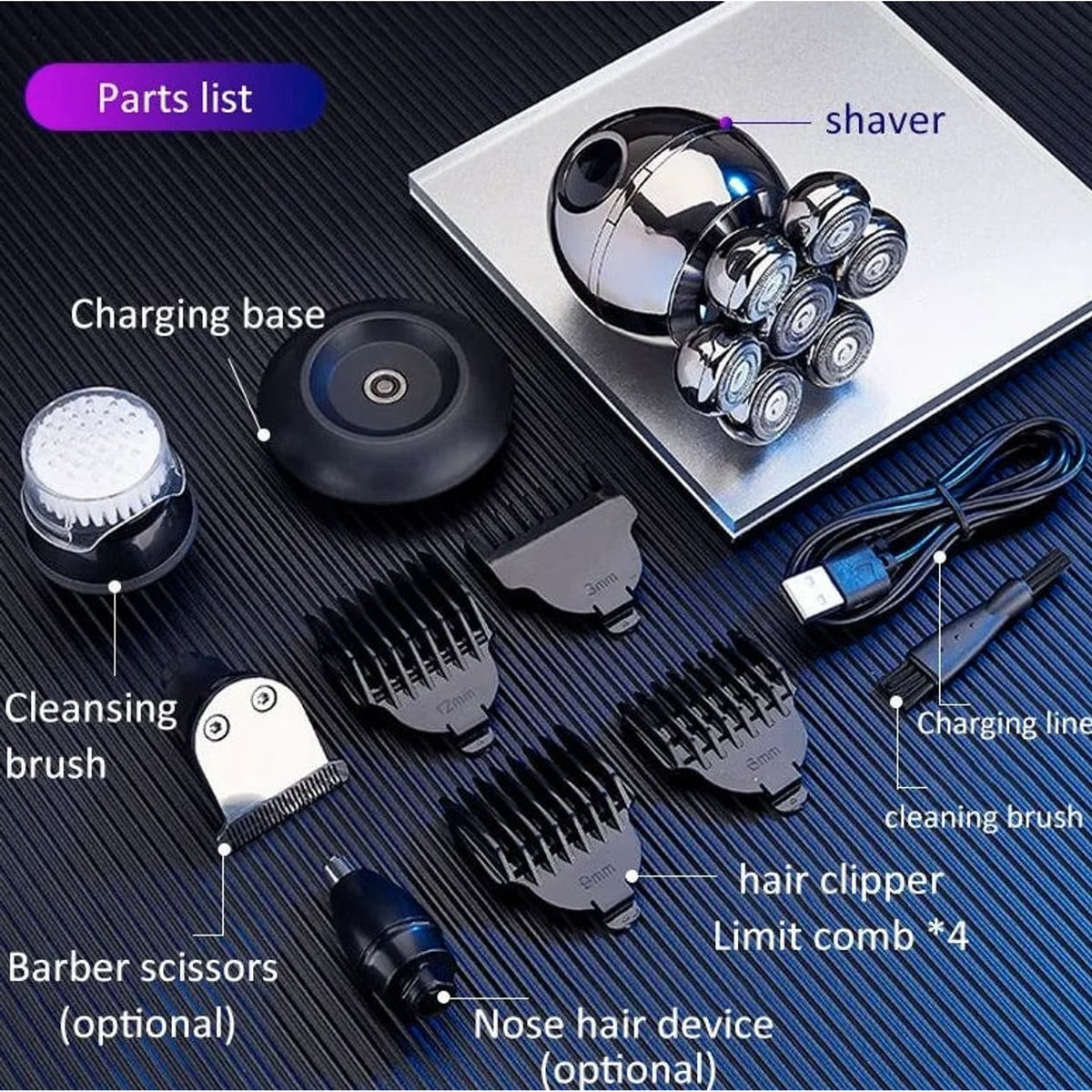 Flexishave Pro 7D Electric Shaver For Men With Precise Contour Adjustment And IP68 Water Protection - Image 6
