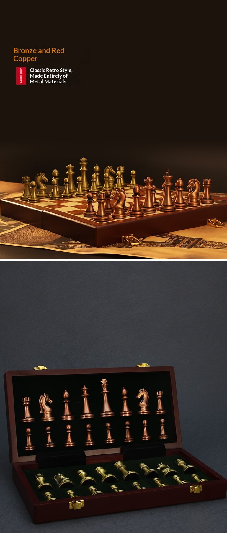 Foldable International Chess Set With Portable Board Game Design - Image 7