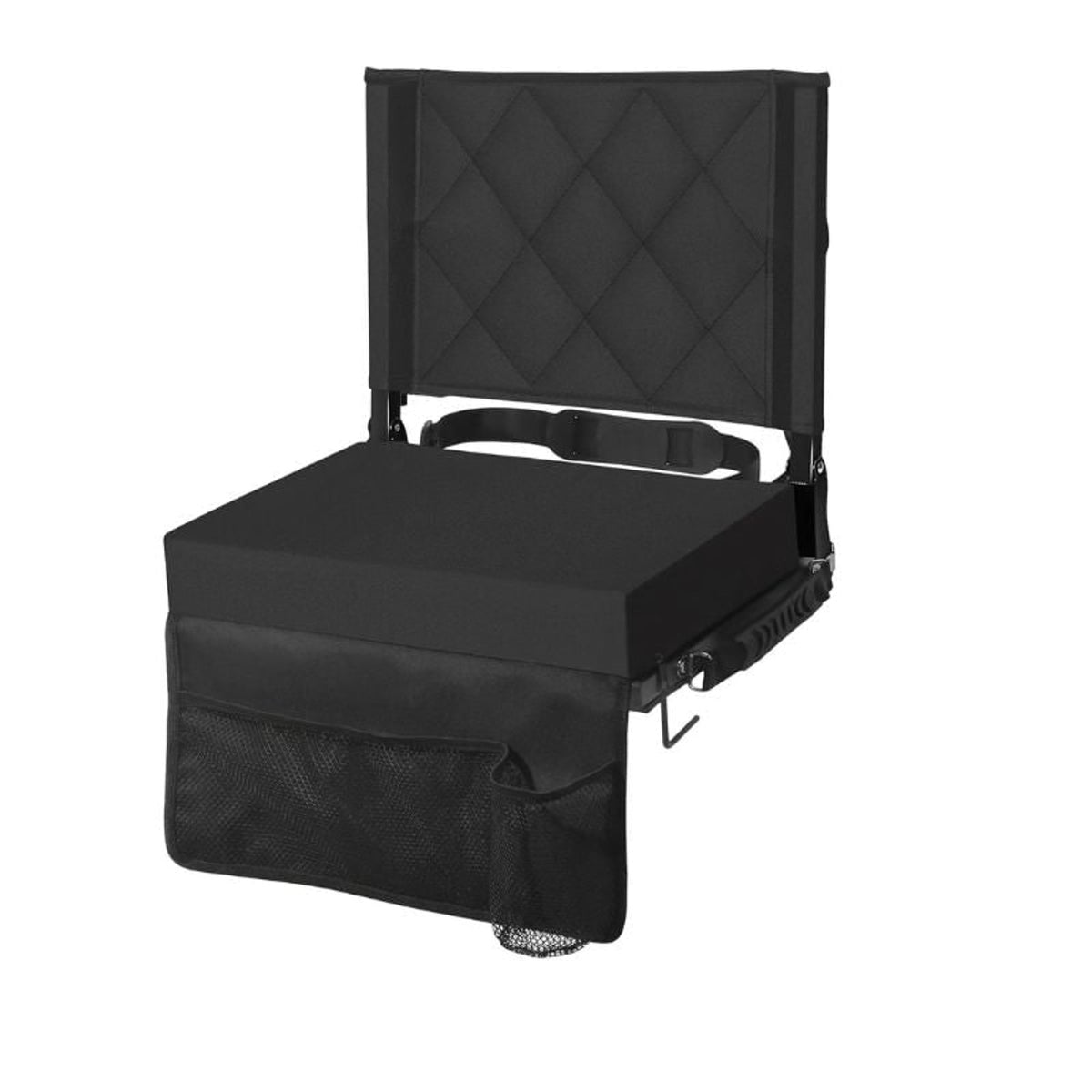 Folding Stadium Seat With Quilted Cushion And Shoulder Strap - Image 3