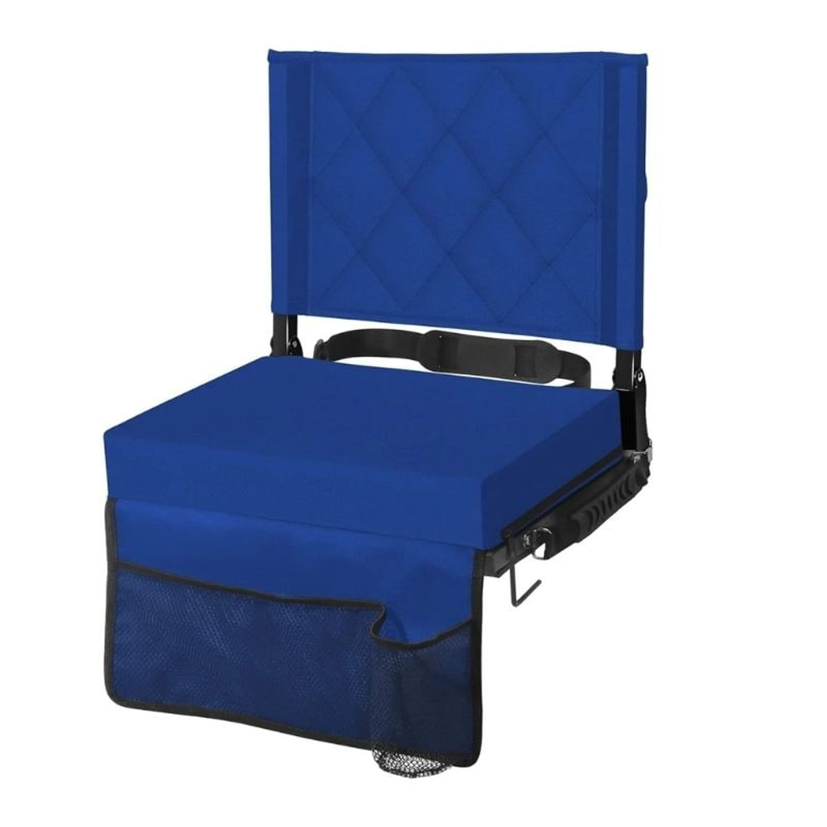 Folding Stadium Seat With Quilted Cushion And Shoulder Strap - Image 5