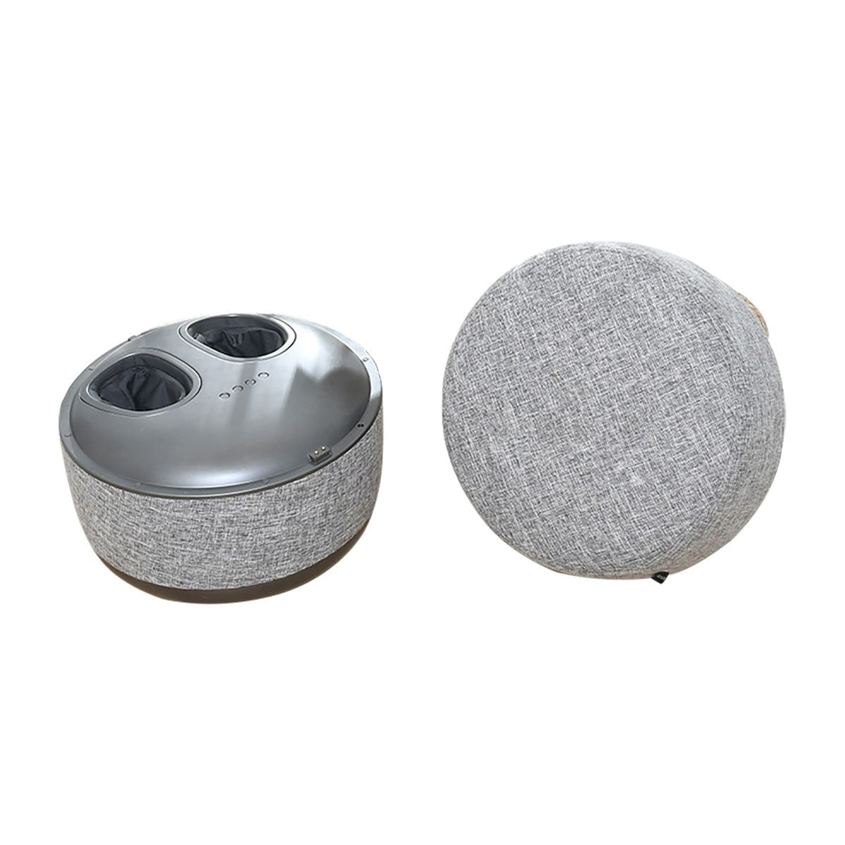 Foot Massaging Ottoman With Shiatsu Rollers Air Compression Heat And Vibration - Image 8