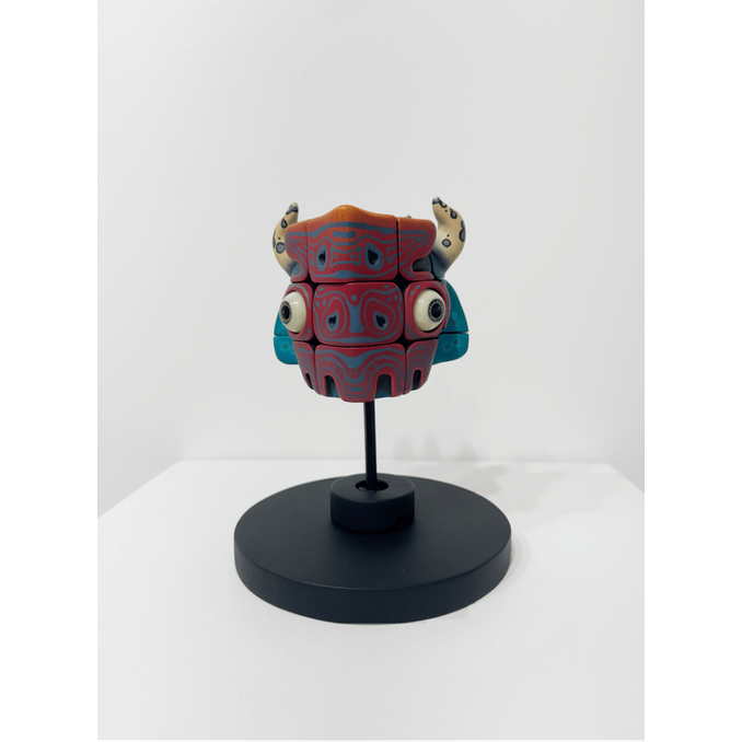 Handmade Art Toy Cube Unique Hand-Painted Puzzle Monster For Creative Souls - Image 3