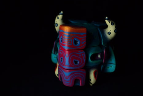 Handmade Art Toy Cube Unique Hand-Painted Puzzle Monster For Creative Souls - Image 9