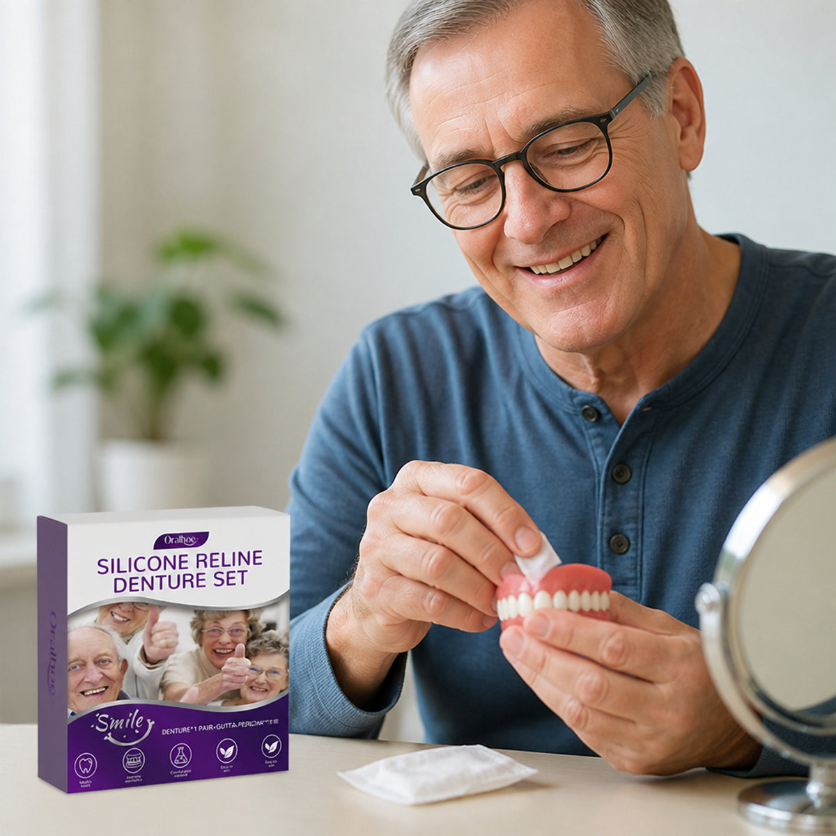 High-Elastic Silicone Denture Reline Kit For A Secure Comfortable Fit - Image 3