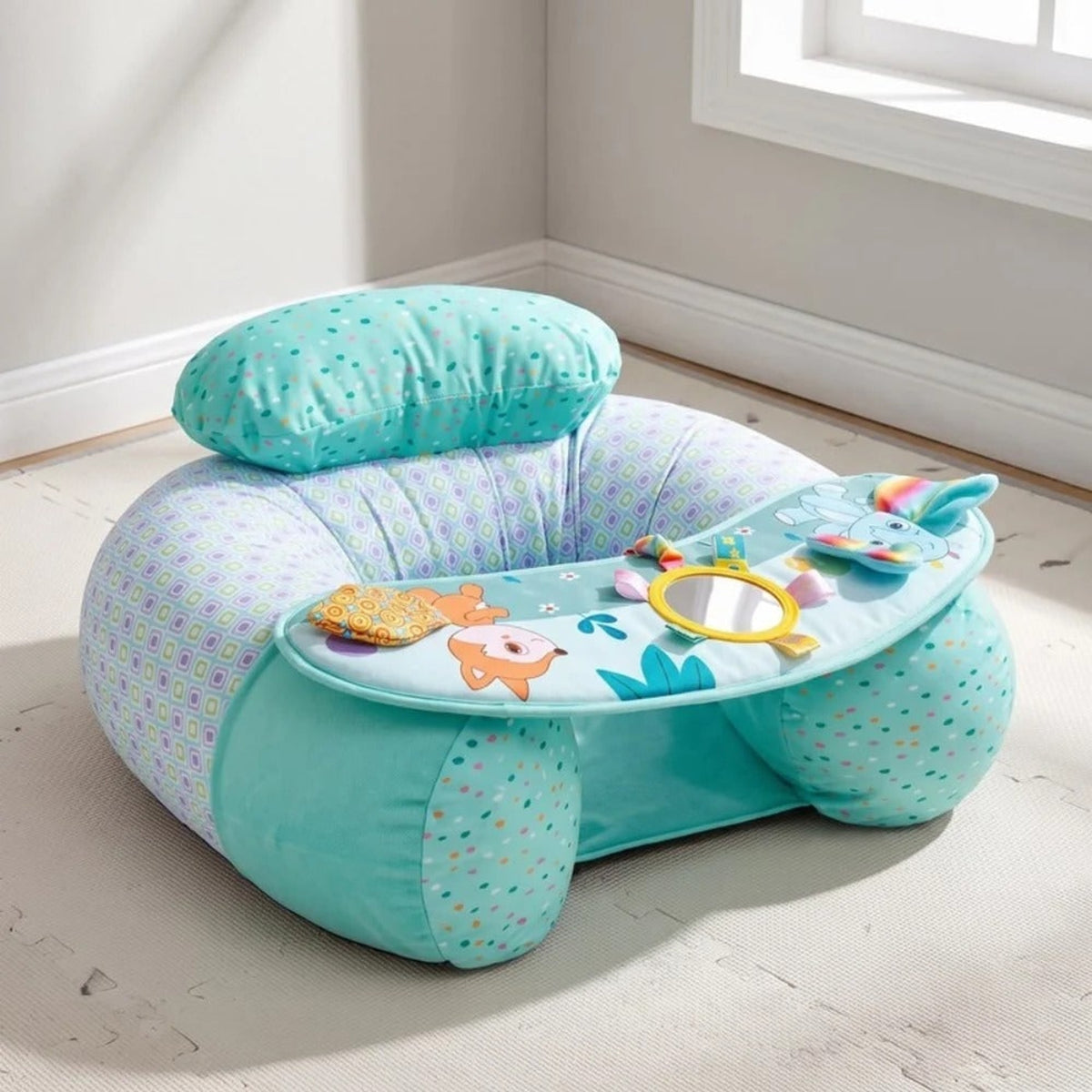 Inflatable Baby Support Seat With Play Tray - Image 1