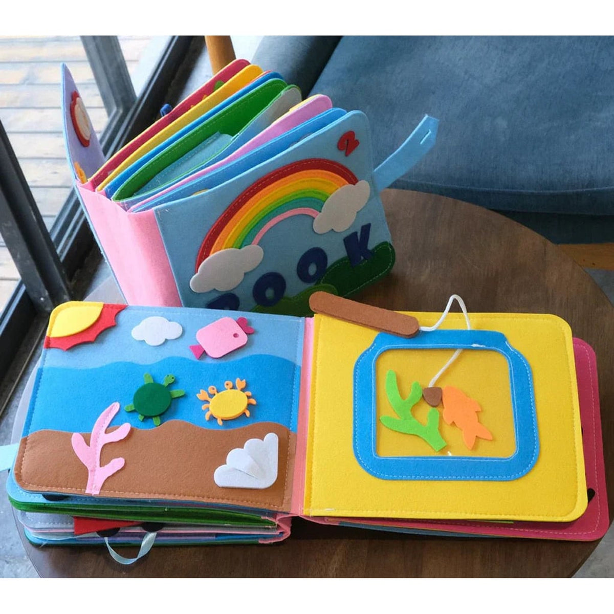 Interactive Montessori Felt Book For Kids With 16 Stories And Activities - Image 5