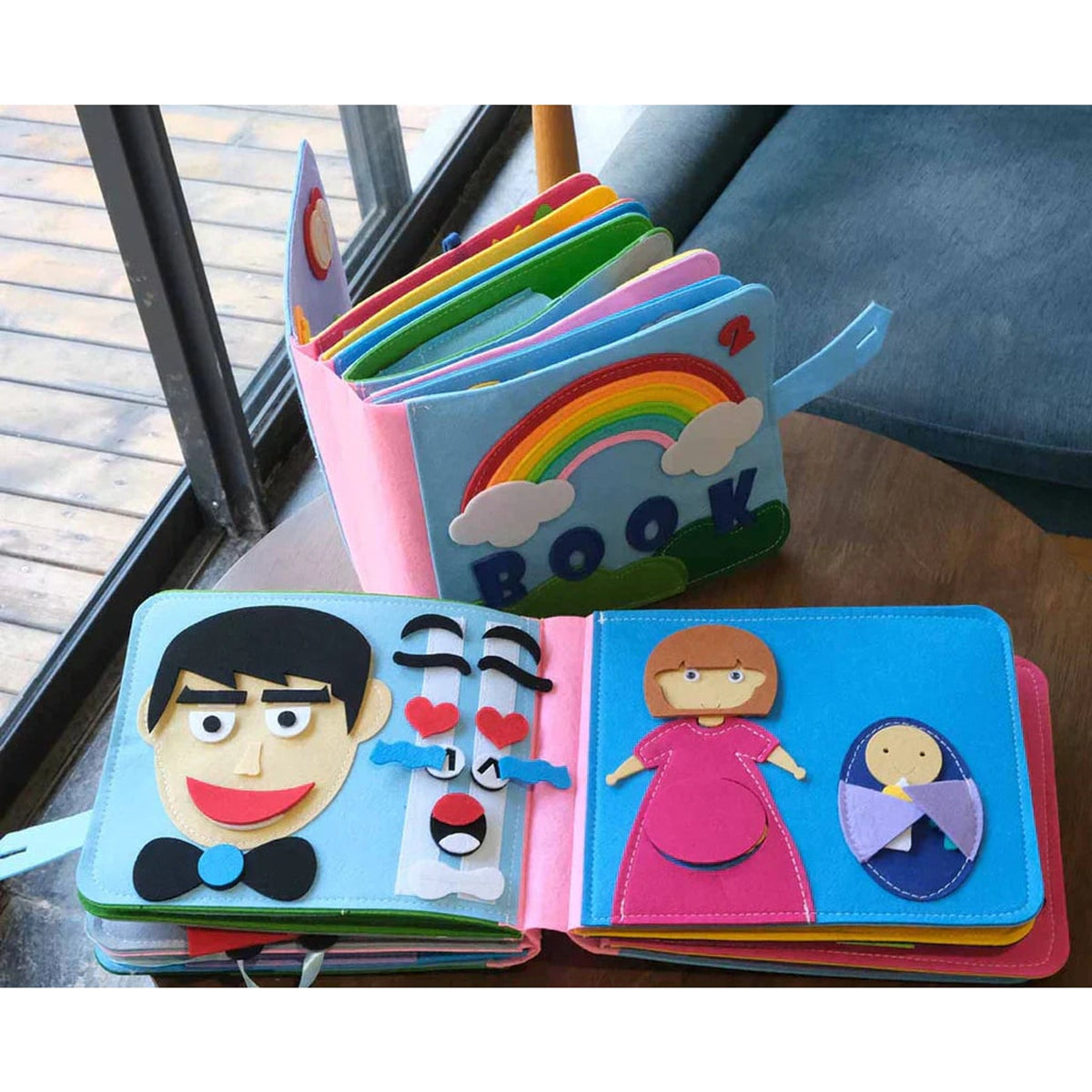 Interactive Montessori Felt Book For Kids With 16 Stories And Activities - Image 8