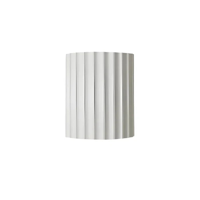 Nordic Resin Wall Sconce with Ribbed Shade