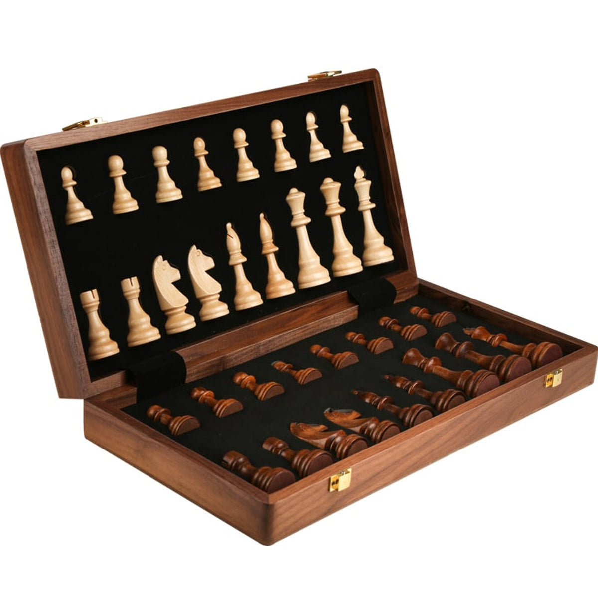 Large Solid Wood Folding Chess Set For Children - Image 4