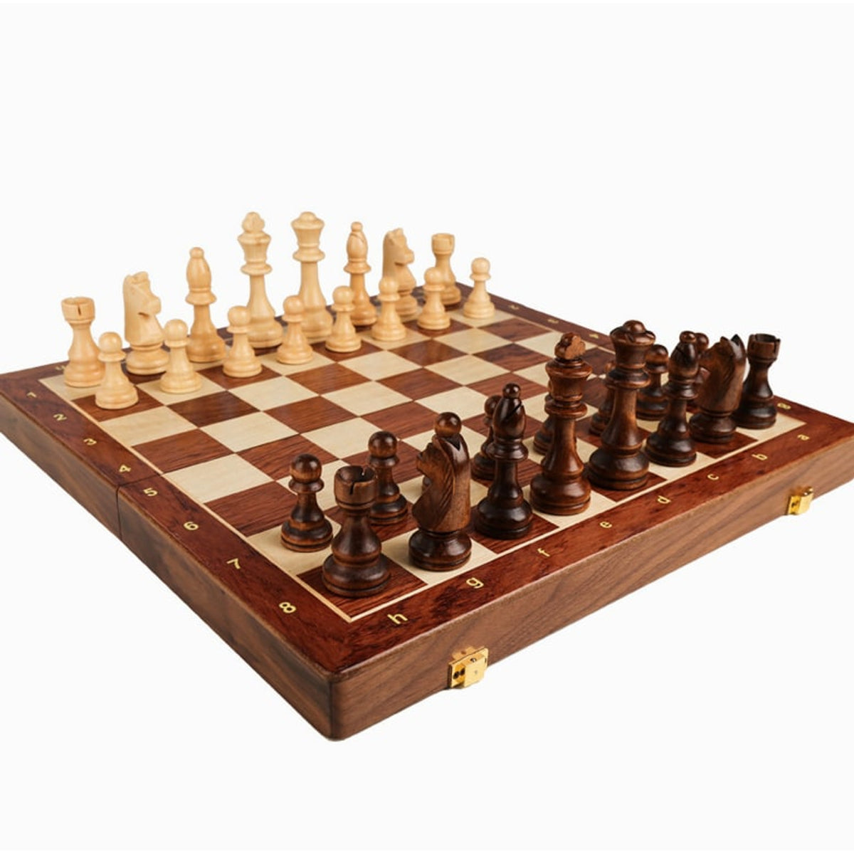 Large Solid Wood Folding Chess Set For Children - Image 6