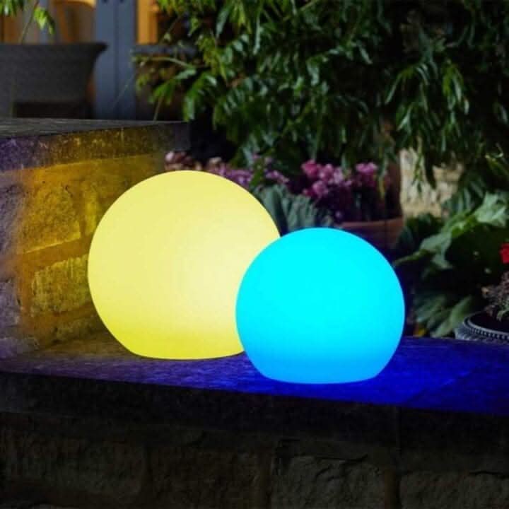 Solar LED Orb Light with Color Changing Glow