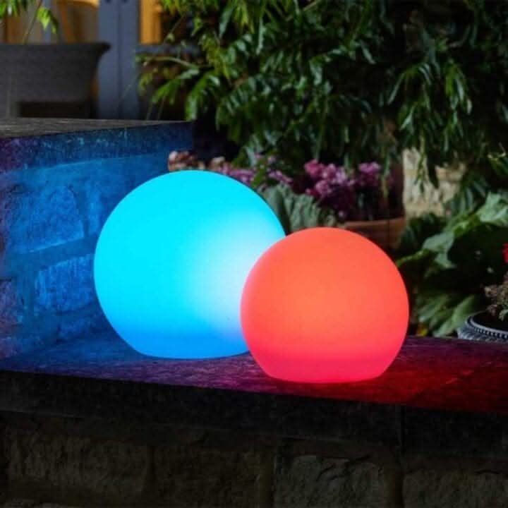 Solar LED Orb Light with Color Changing Glow