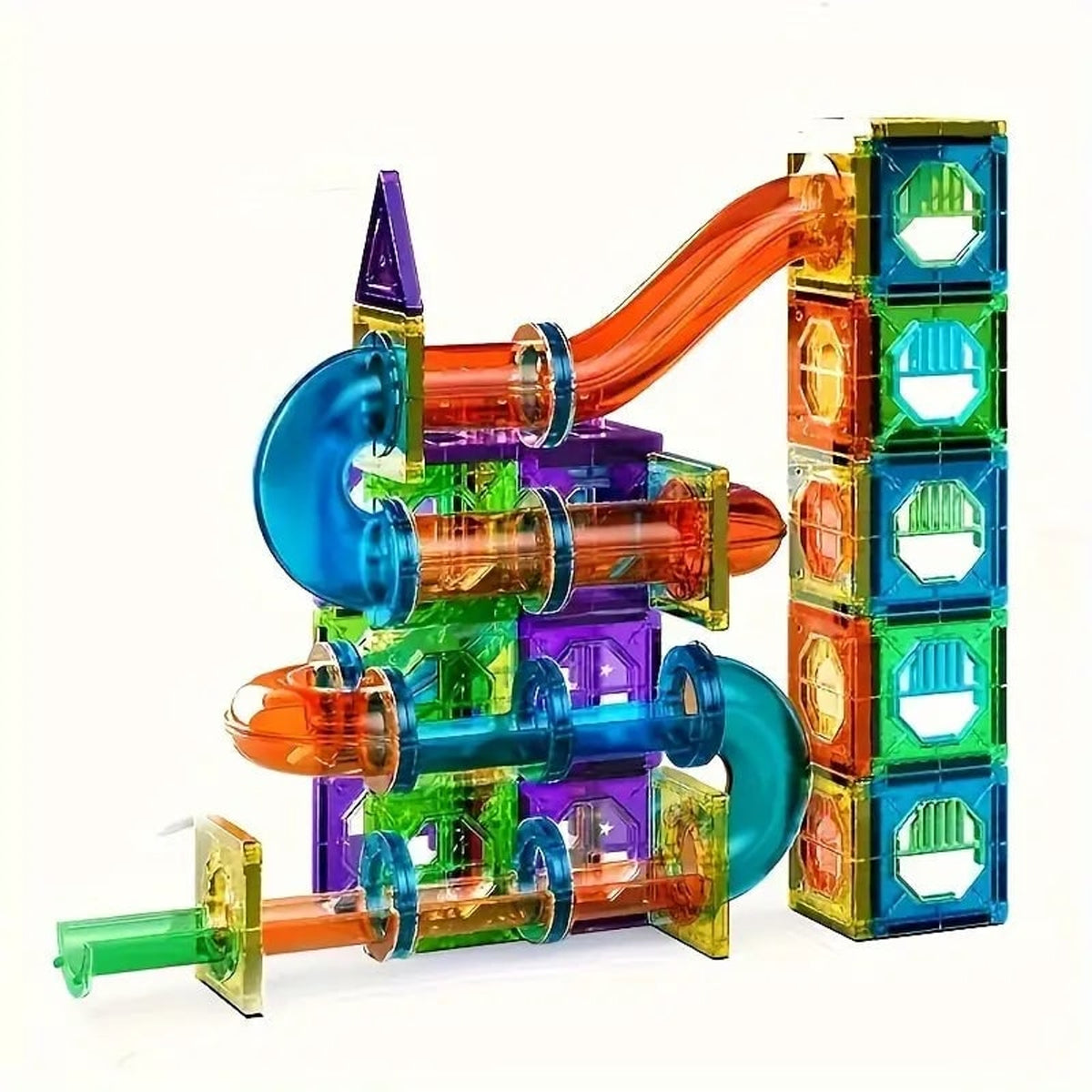 Magnetic Building Blocks 69-Piece Stem Construction Set For Kids - Image 1