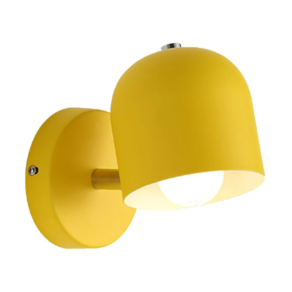 Modern Macaron Dome Wall Sconce with Glass