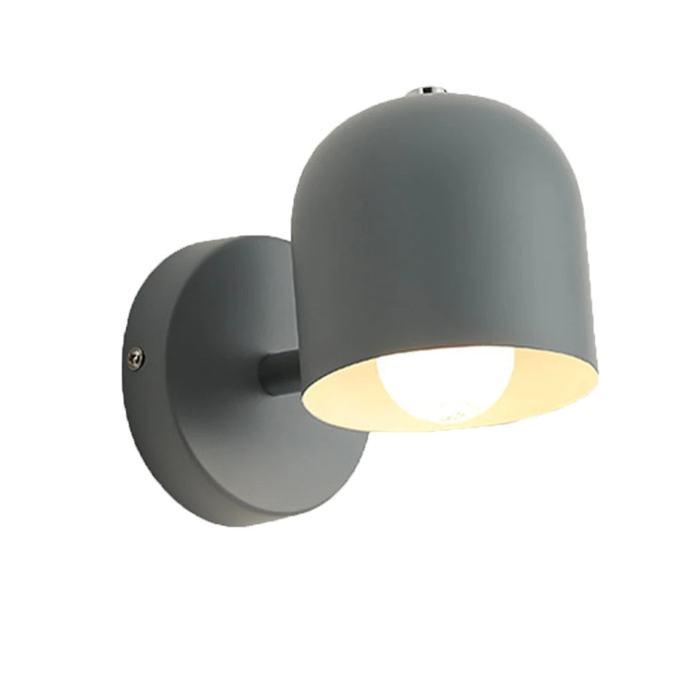 Modern Macaron Dome Wall Sconce with Glass