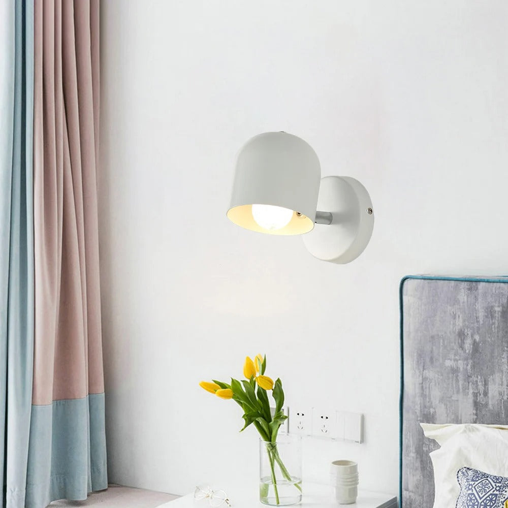 Modern Macaron Dome Wall Sconce with Glass