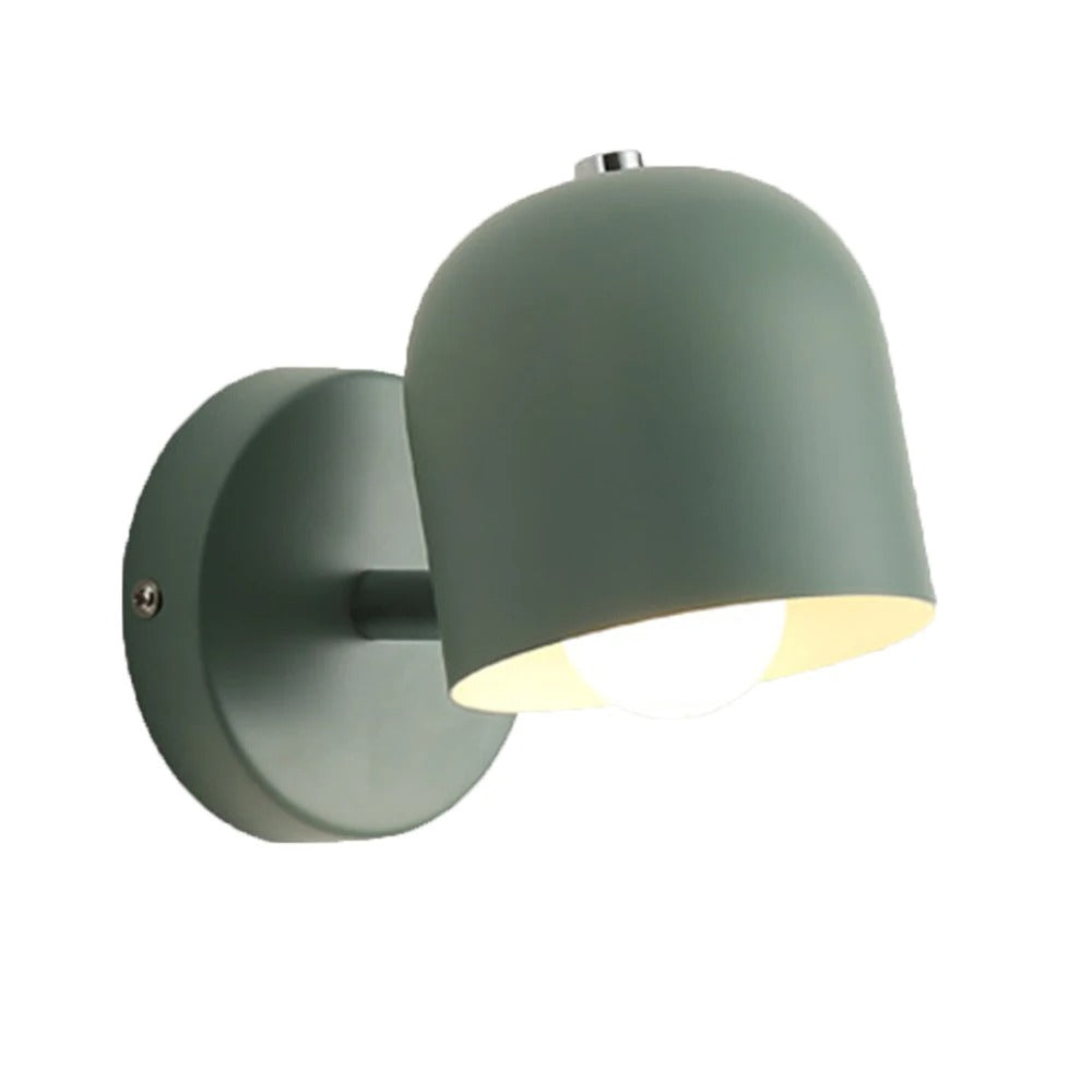 Modern Macaron Dome Wall Sconce with Glass