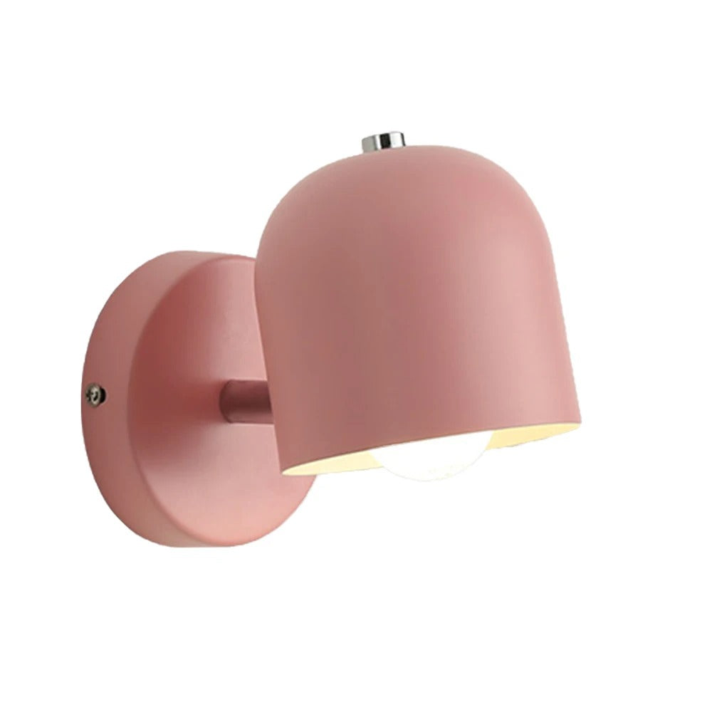 Modern Macaron Dome Wall Sconce with Glass