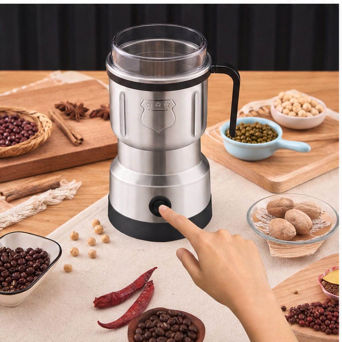 Millforge 300W Electric Coffee Grinder For Coffee Beans Spices Herbs And Nuts - Image 3